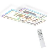 LED-DECKENLEUCHTE Grimmenwacht 33.5/9.0/54.0 cm - Silberfarben, Metall (54/33.5/9cm) - ZMH