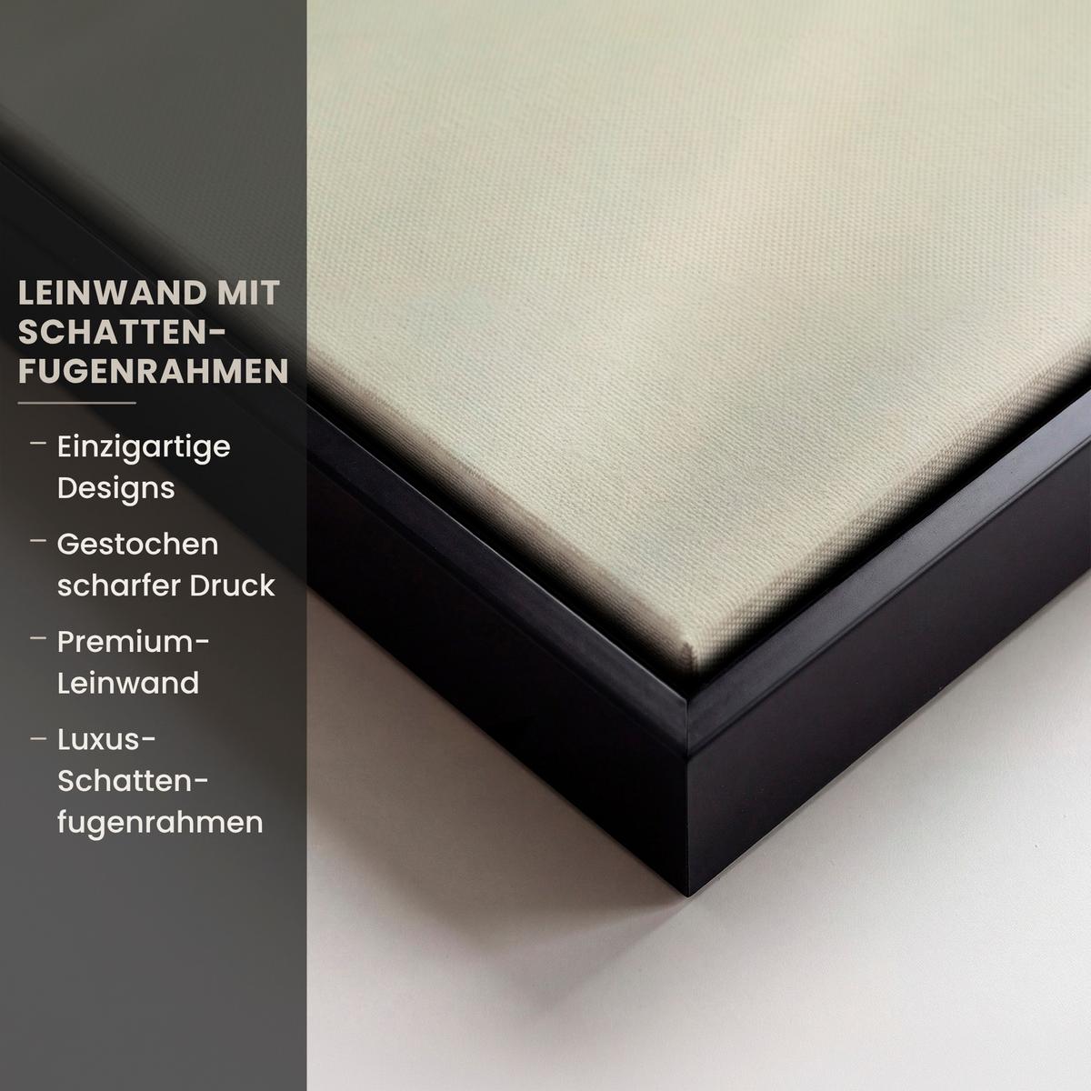 LEINWAND Bilder mit Rahmen - Dünen mit Strandhafer in der Sonne des Nationalparks Schleswig-Holsteinisches Wattenmeer - 100x150 - Creme, Textil (100/150cm) - MuchoWow