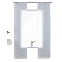 SCHIEBEVORHANG 2ER SET »Kassel« HxB 245x60 cm Natur - Naturfarben, Textil (60/245cm) - Gardinenbox