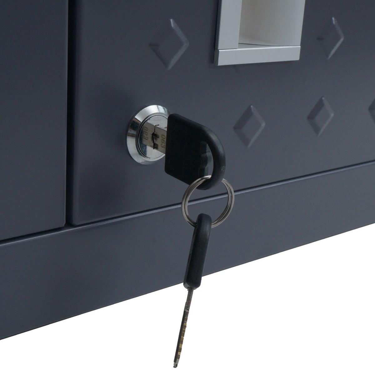 HÄNGESCHRANK Anthrazit - Anthrazit, Metall (77/77/31cm) - MCW
