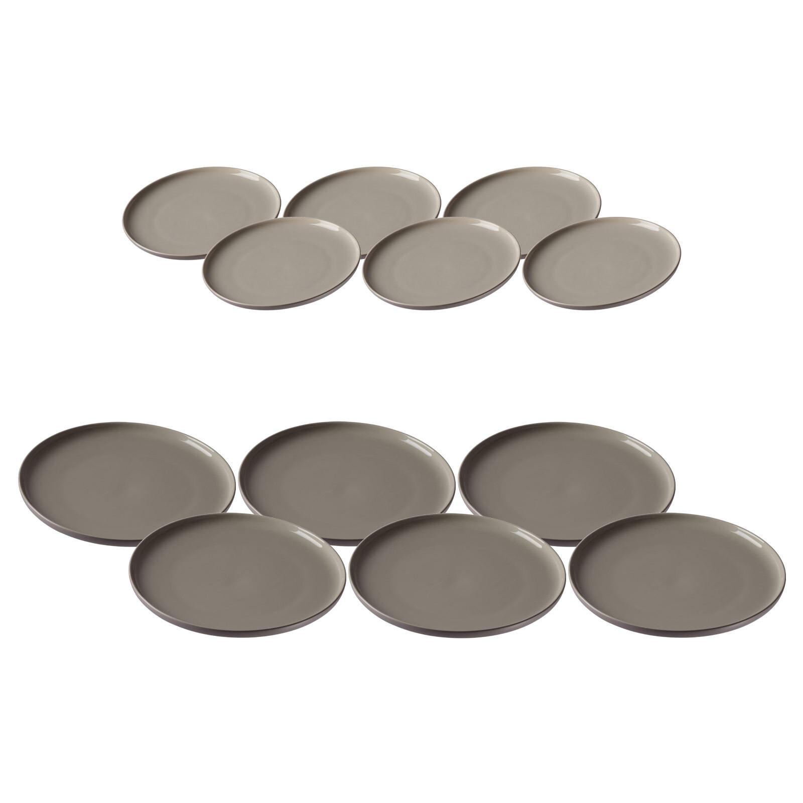 TAFELSERVICE Jasper taupe 12er Set - Taupe, Keramik (2/2/2cm) - Ritzenhoff Breker