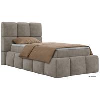 BOXBETT NIRA 90/200 - Greige Stukture - Topper T25 - H3 - Greige/Schwarz, Kunststoff/Textil (90/200cm) - MKS