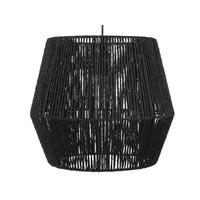 HÄNGELEUCHTE Gweru 30x30x35 cm - Schwarz, Papier (30/30/35cm) - Beliani