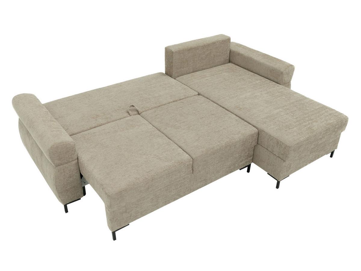 ECKSOFA Berne - Blaugrau/Schwarz, Holz/Kunststoff (258/170cm) - MIRJAN24