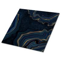 FLIESENAUFKLEBER 9 Stück 30x30 cm selbstklebend Dunkles, stilvolles Muster - Multicolor, Textil (30/1.6/30cm) - TULUP
