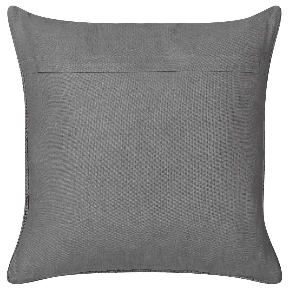 DEKOKISSEN 2er-Set Grau 45/45 cm Constylis - Grau, Textil (45/45cm) - Beliani