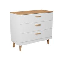 KINDERKOMMODE Denver Weiß - Weiß, Holzwerkstoff (47/90/100cm) - Petits-meubles