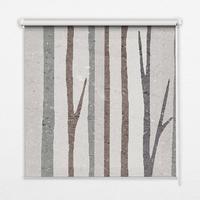 INNENROLLO - Fensterrollo - Rollo - 60x40 cm - Baumstämme - Grau, Kunststoff (60/140/0.5cm) - TULUP