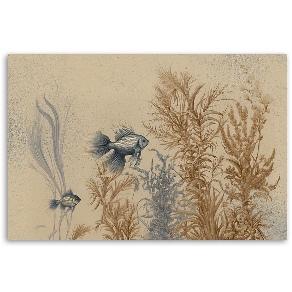 KUNSTDRUCK Beige 120/80 cm - Beige, Textil (120/80cm) - KUNSTLOFT