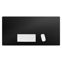 SCHREIBTISCHUNTERLAGE 100x50 cm Schwarz - Schwarz, Kunststoff (100/50/1.6cm) - Wallfluent