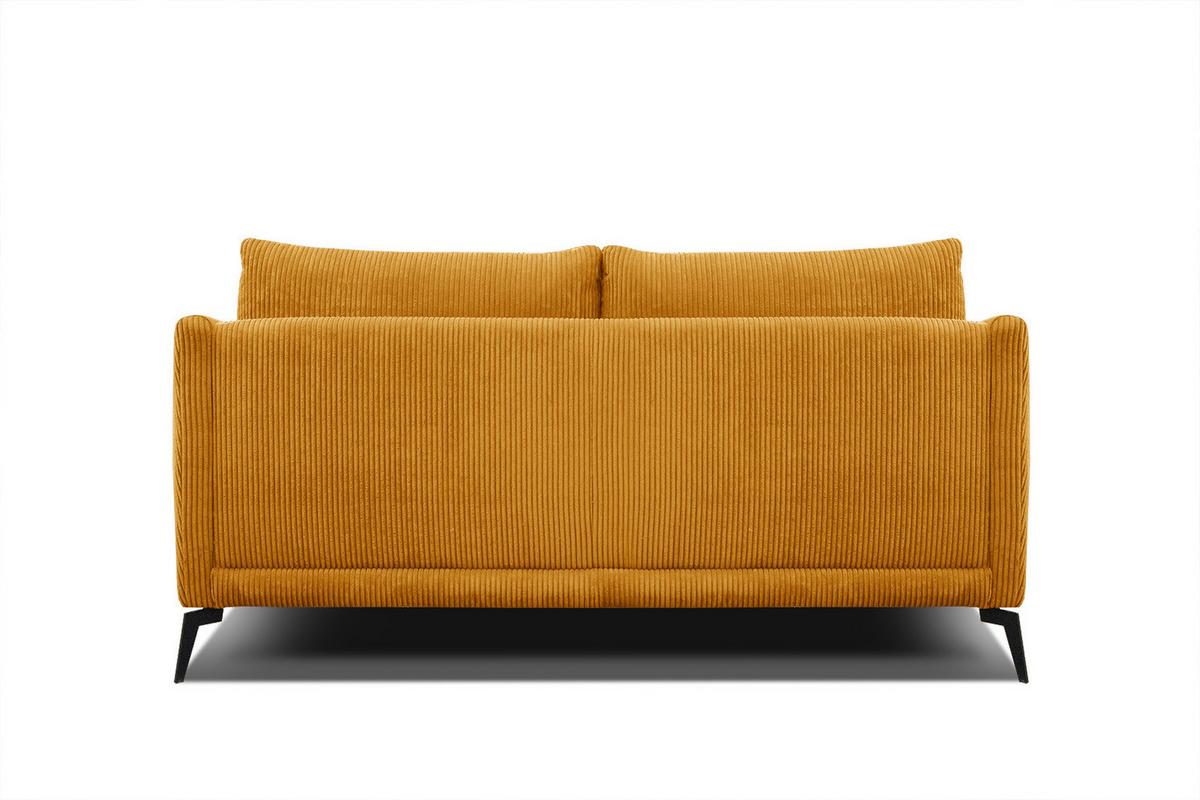 SOFA VILT 2,5-Sitzer, honig - Schwarz/Honig, Holzwerkstoff/Textil (202/89/94cm) - Wozimo