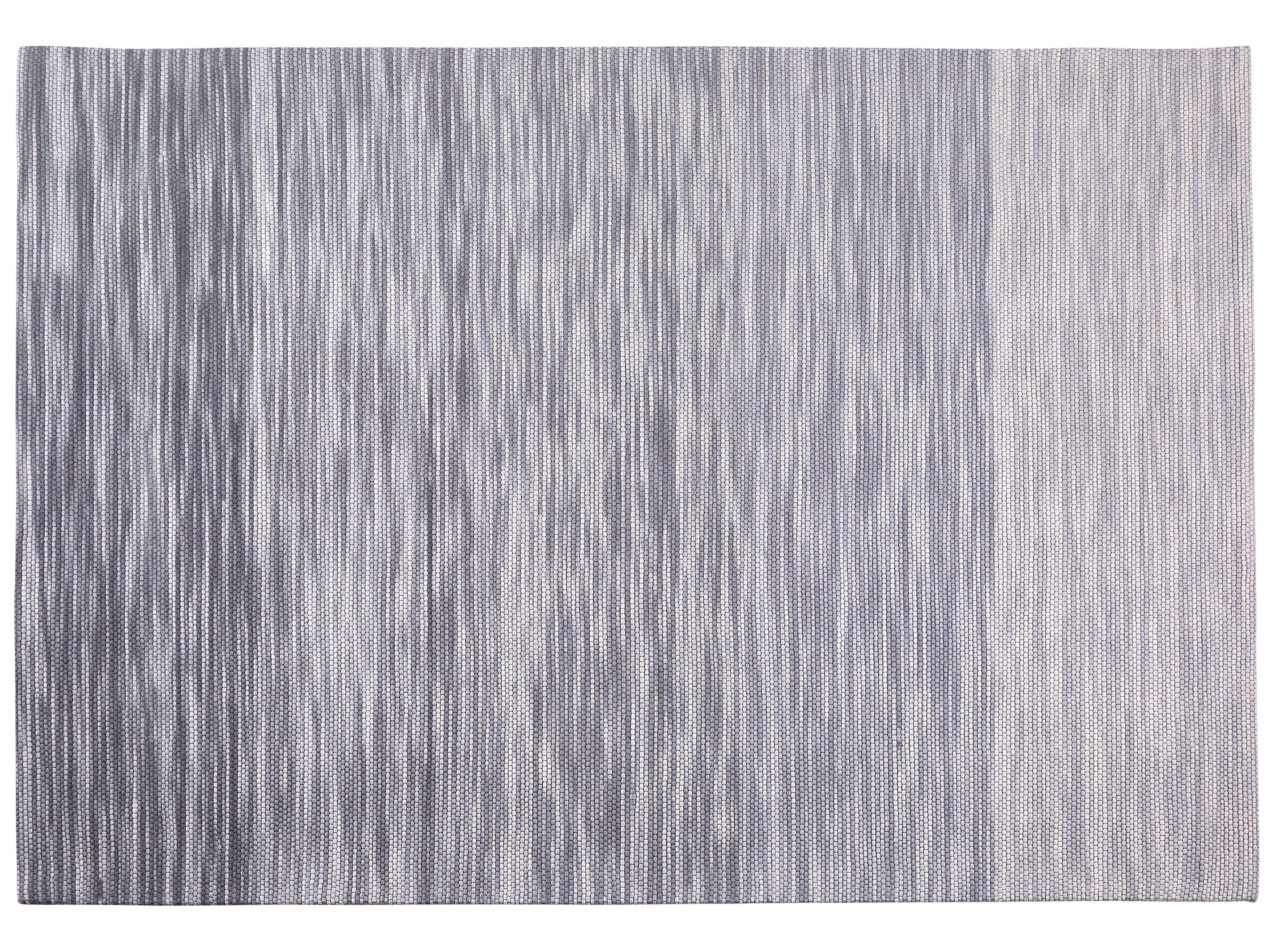 KURZFLOR-TEPPICH Kapakli 230/160 cm - Grau, Textil (160/230cm) - Beliani