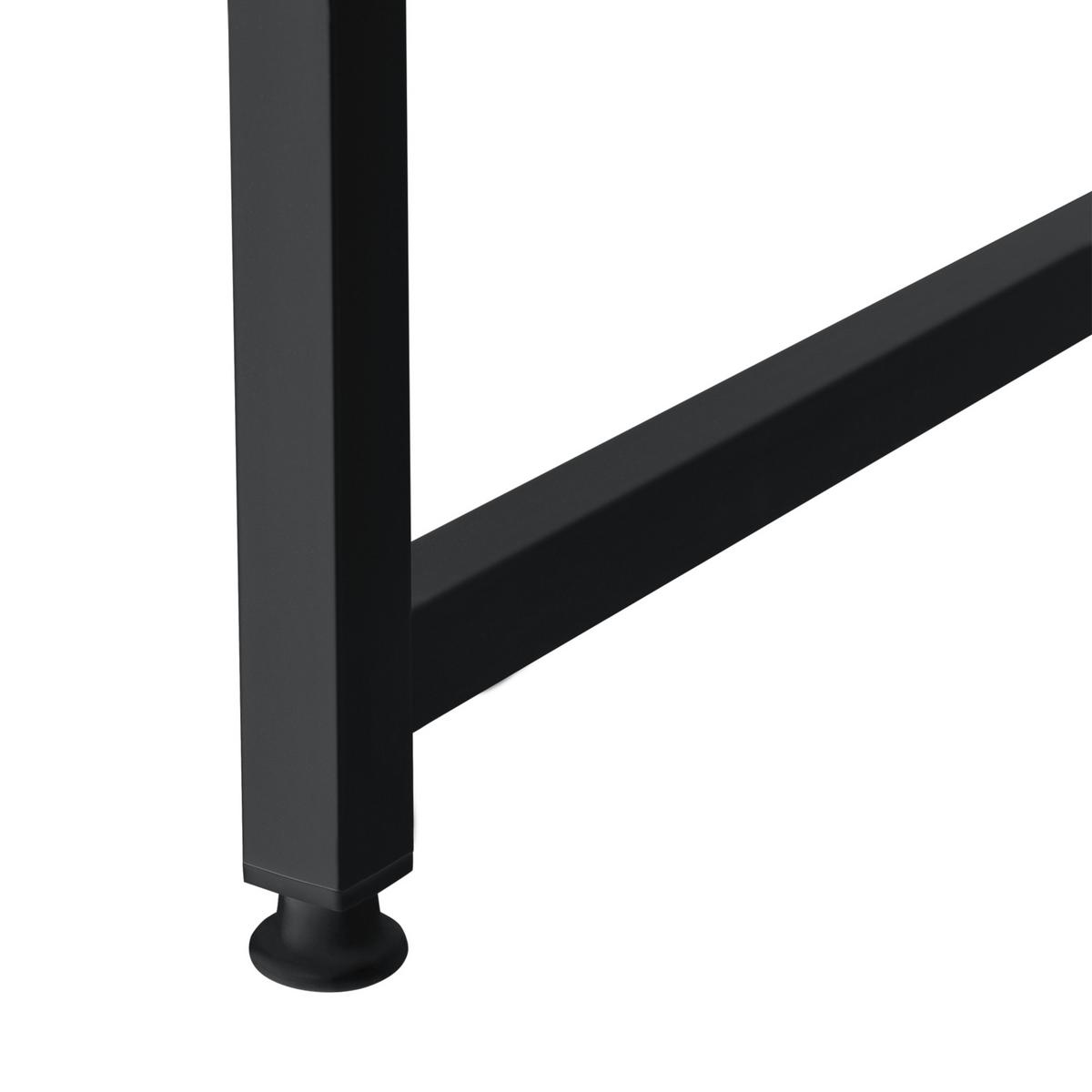 SCHREIBTISCH Røros - Eichefarben, Holzwerkstoff/Metall (60/120/72cm) - [en.casa]