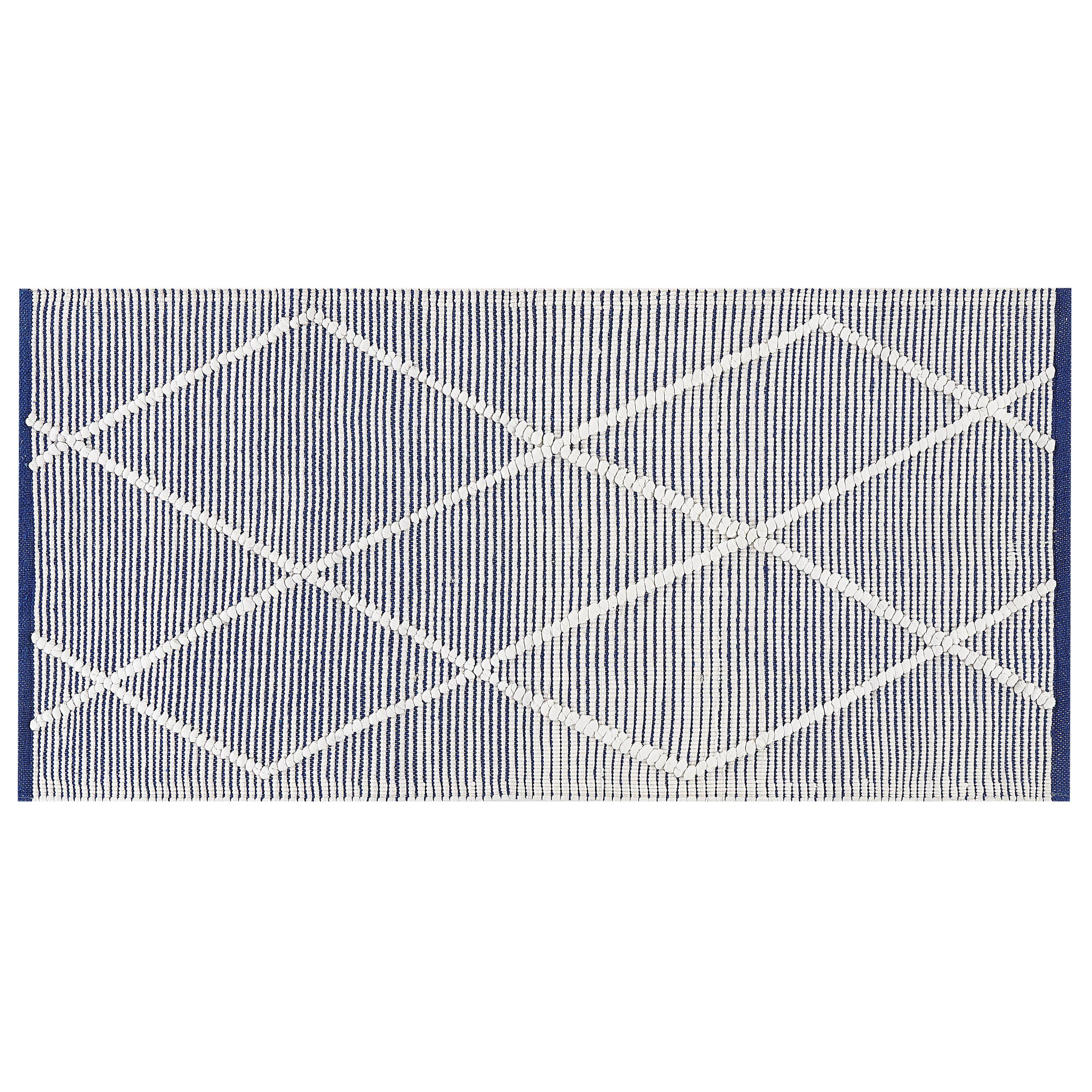 KURZFLOR-TEPPICH Synopa 150/80 cm - Weiß, Textil (80/150cm) - Beliani