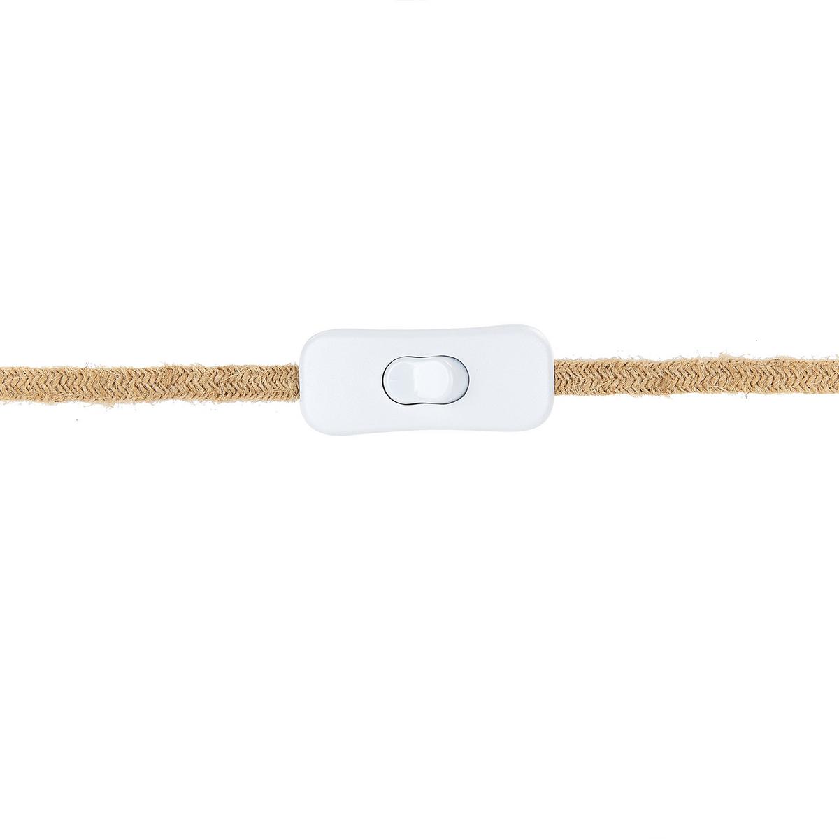 TISCHLAMPE Blanco 30/30/54 cm - Naturfarben, Glas (30/30/54cm) - Beliani