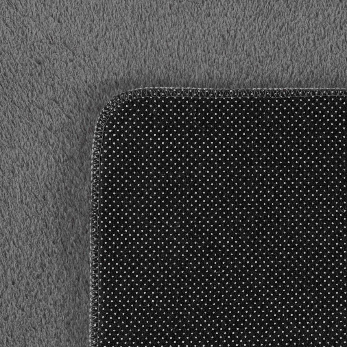 KURZFLORTEPPICH Waschbar ISAR, einfarbig, Grau, Ø 120 cm - Grau, Textil (120/120cm) - KADIMA DESIGN