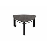COUCHTISCH mit ausdrehbarer Ablage Clarie 80x43x80 HPL Schwarz - Transparent/Schwarz, Glas (80/80/80cm) - 58aufmkessel