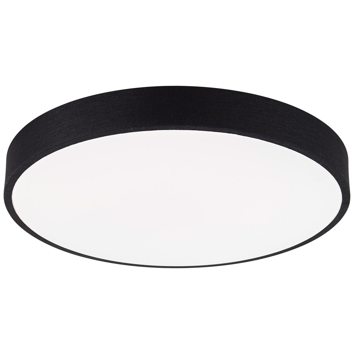 DECKENLEUCHTE Filiz G80821/76 - Schwarz, Metall (49/49/8cm) - Brilliant