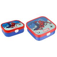 BROTDOSEN-SET Campus (2025) Spiderman 2er Set - Blau/Rot, Kunststoff (2/2/2cm) - Mepal