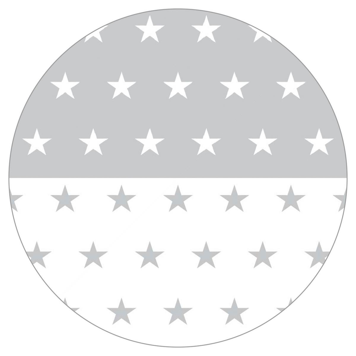 LAUFGITTEREINLAGE Little Stars - Hellgrau, Textil (96/18/96cm) - Roba