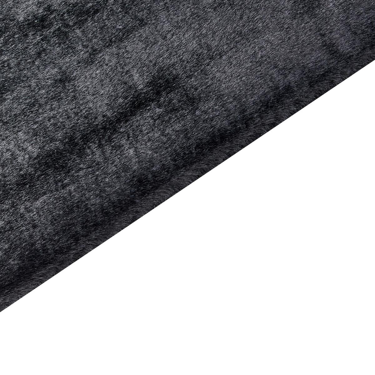 SHAGGY-KUNSTFELLTEPPICH Mirpur 230/160 cm - Grau, Kunststoff (160/230cm) - Beliani