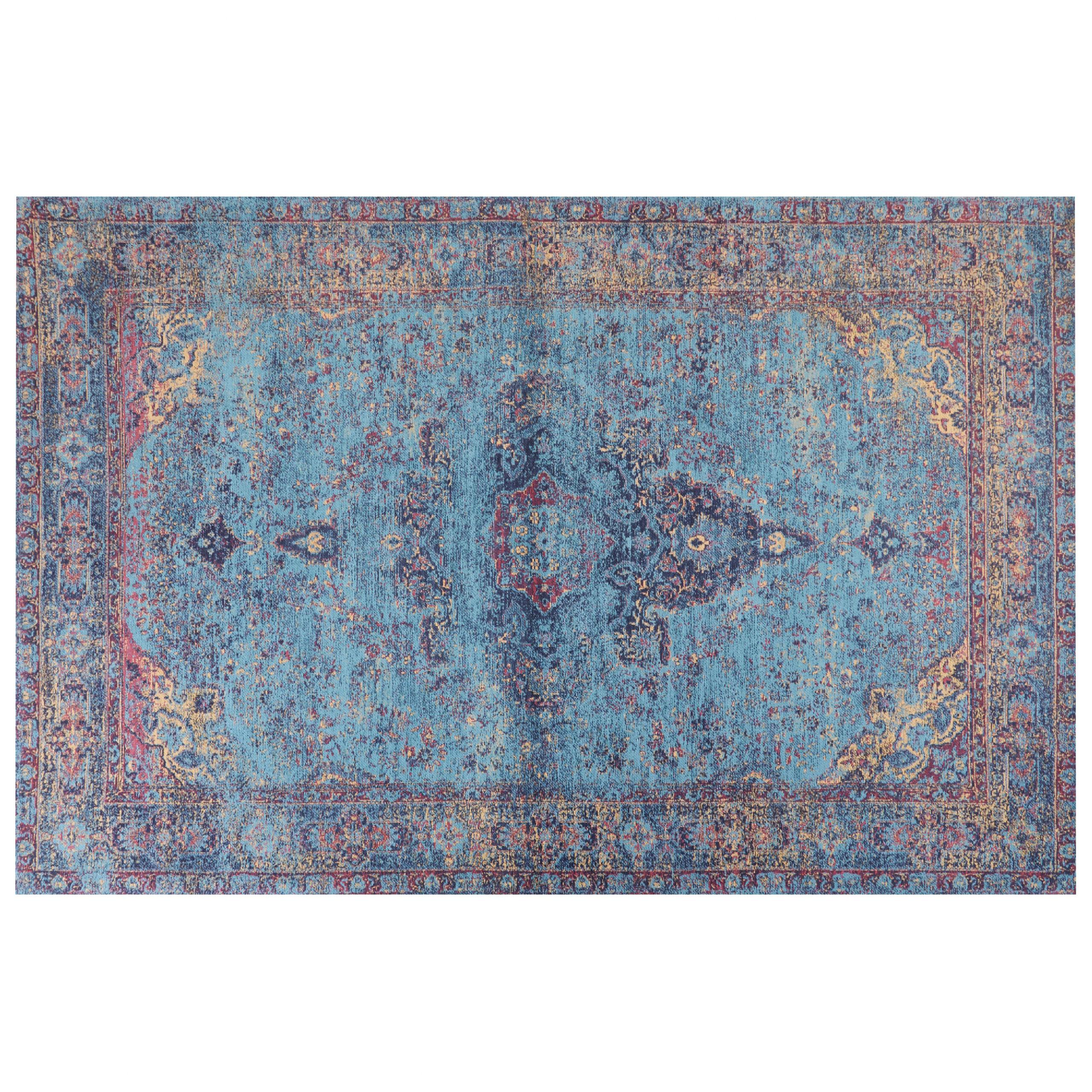 KURZFLOR-TEPPICH Kansu 300/200 cm - Blau, Textil (200/300cm) - Beliani