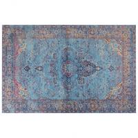 KURZFLOR-TEPPICH Kansu 300/200 cm - Blau, Textil (200/300cm) - Beliani