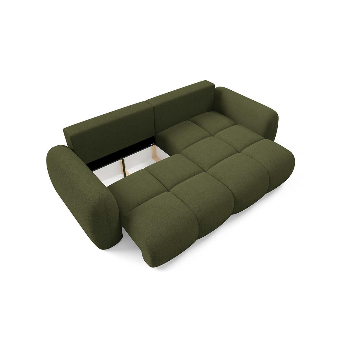 ECKSOFA Livio 3 Sitzplätze Grün - Grün, Holz (270/165cm) - Petits-meubles