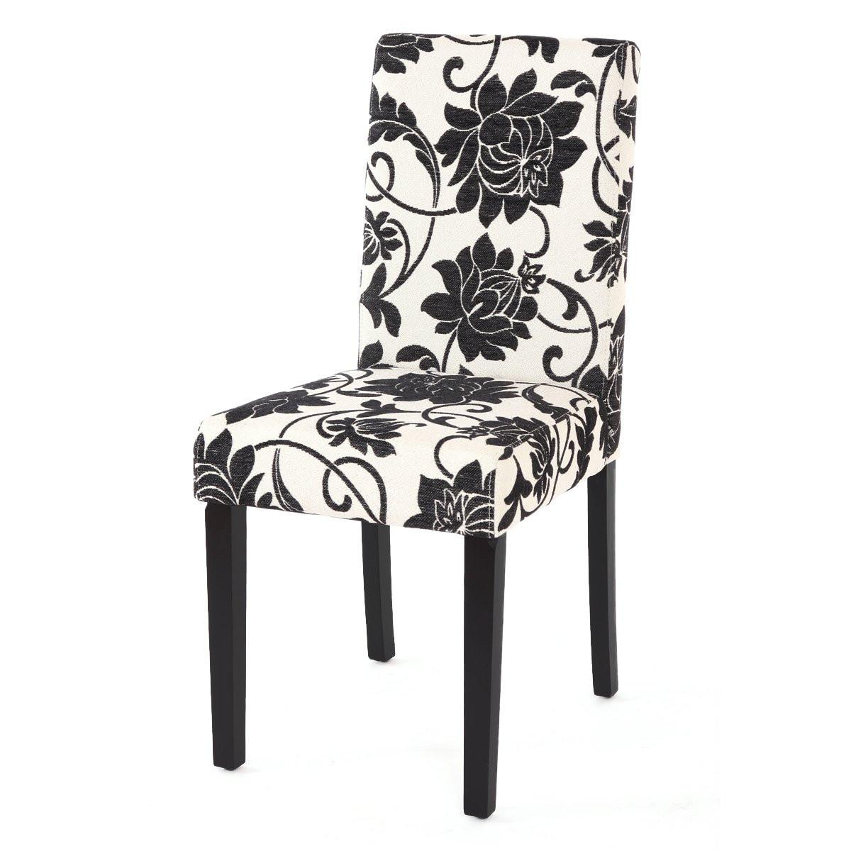ESSZIMMERSTUHL Weiß, Schwarz 2er-Set - Creme/Schwarz, Textil (43/90/56cm) - MCW