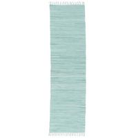 BAUMWOLLE NATUR TEPPICH LÄUFER JOLLY COTTON - Hellblau, Textil (90/160cm) - Pergamon