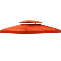 PAVILLONDACH, Polyester, Rostrot - Rot, Kunststoff (400/20/300cm) - Outsunny