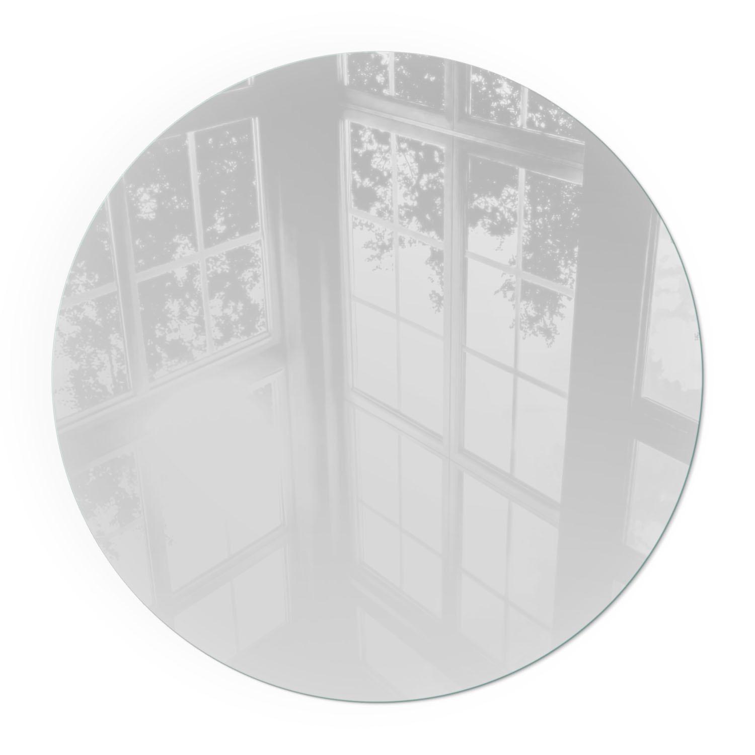 GLASPLATTE für Kamin Ø 60 cm - Grau, Glas (60/60/0.4cm) - TULUP