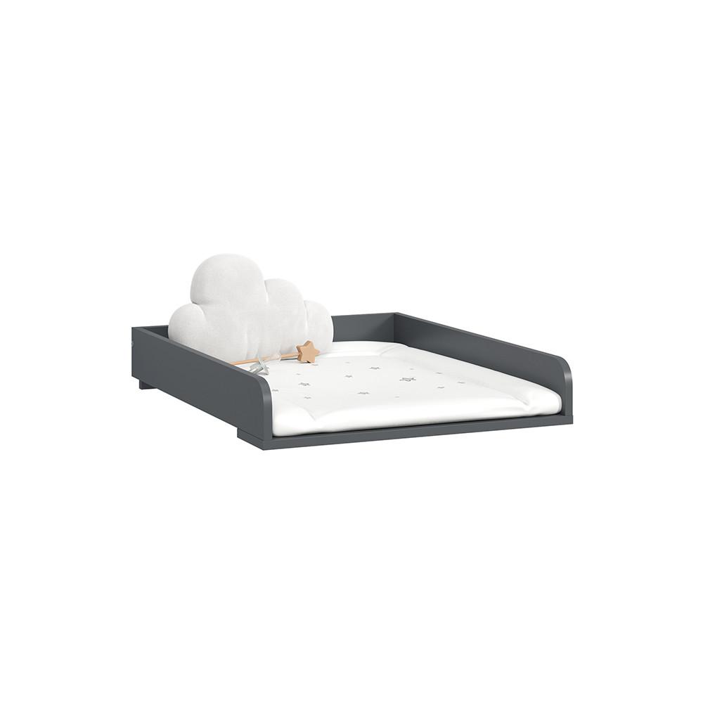 WICKELAUFSATZ Paolina Anthrazit 60 x 12.6 cm - Anthrazit, Holzwerkstoff (60/12.6/74.5cm) - Livinity®