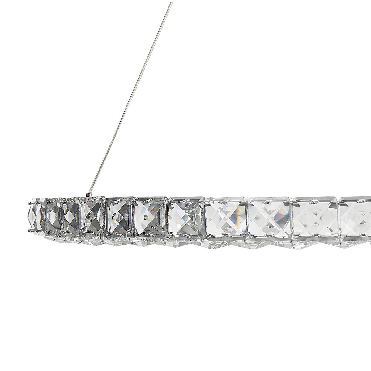 HÄNGELAMPE Magat 60x60x142 cm - Silberfarben, Metall (60/60/142cm) - Beliani