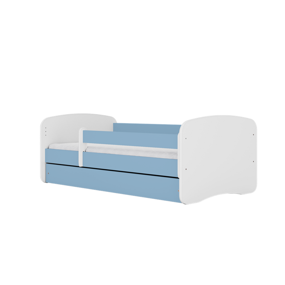 KINDERBETT Safari mit Schublade 140/70 80/61/144 - Blau, Holzwerkstoff (70/140cm) - RAUMHIRSCH FURNITURE