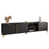 TV Element LARETTO II 203 cm anthrazit - Schwarz, Holzwerkstoff (203/47/40cm) - Lookway