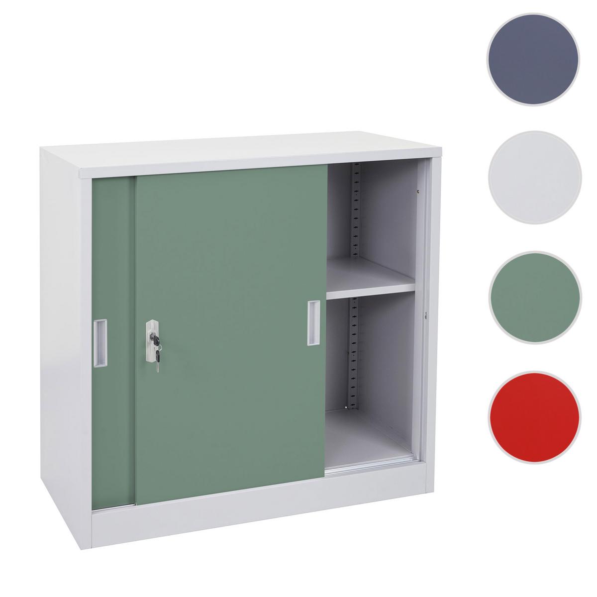 AKTENSCHRANK Green - Grün, Metall (90/90/45cm) - MCW