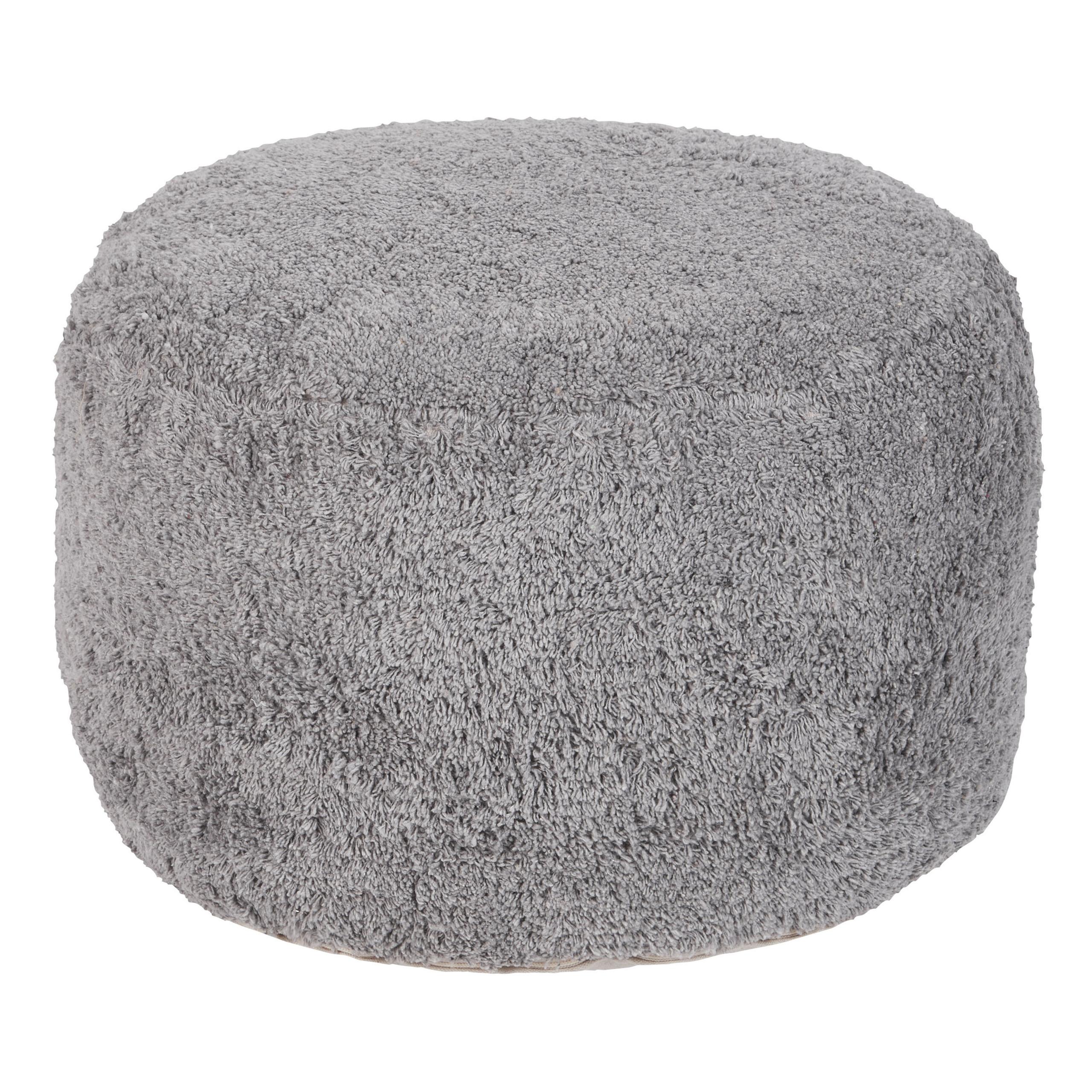 POUF Baumwolle Grau Kandhkot - Grau, Textil (50/35/50cm) - Beliani