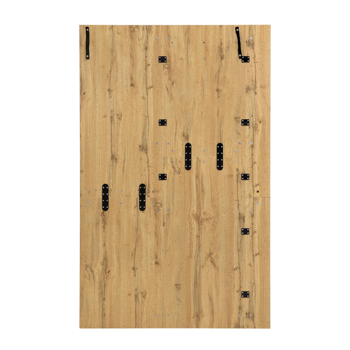 KOMPAKTGARDEROBE in Natur-Optik – mit Spiegel & Schirmständer - Naturfarben, Holzwerkstoff (115/185/37cm) - Urban Meuble