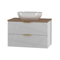 WASCHTISCH 80.6cm Aurora Weiß - Weiß, Holzwerkstoff (80.6/52.2/46.5cm) - Petits-meubles