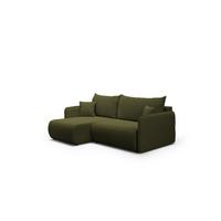 ECKSOFA Calgary - Grün, Holzwerkstoff/Textil (207/148cm) - Fun Möbel