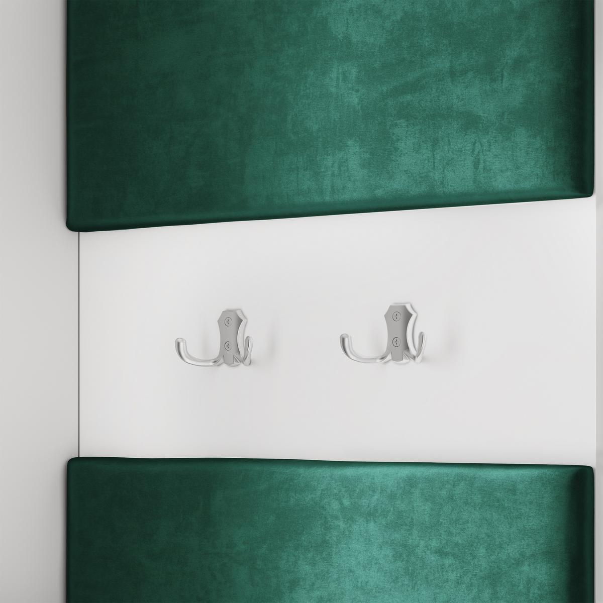 GARDEROBENSCHRANK VIRA 95/181/51 cm Modern Garderobe-Set Eiche Lefkas - Eichefarben/Schwarz, Holzwerkstoff (95/181/51cm) - MASSENO