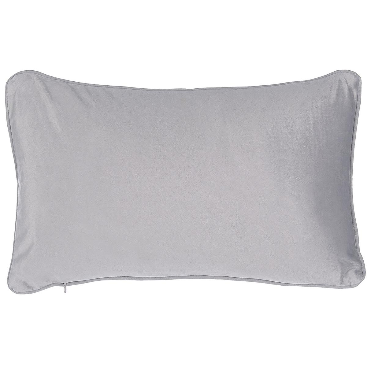 DEKOKISSEN 2er-Set Grau 50/30 cm Motari - Grau, Textil (50/30cm) - Beliani