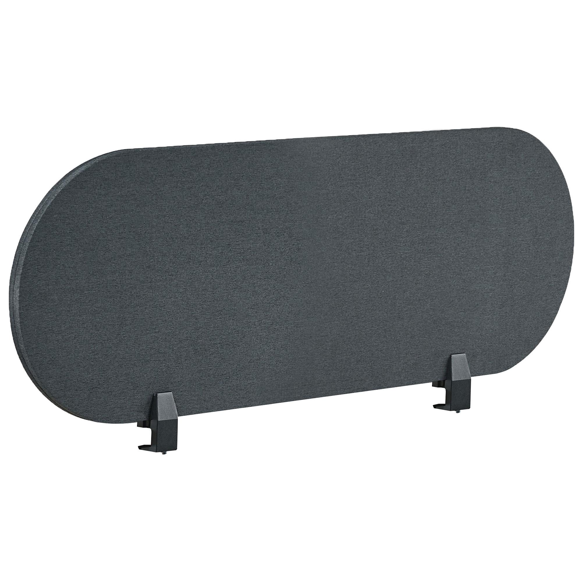 SCHREIBTISCHTRENNWAND 120/40 cm Dunkelgrau Sparky - Dunkelgrau, Textil (120/40/2cm) - Beliani