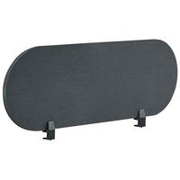 SCHREIBTISCHTRENNWAND 120/40 cm Dunkelgrau Sparky - Dunkelgrau, Textil (120/40/2cm) - Beliani