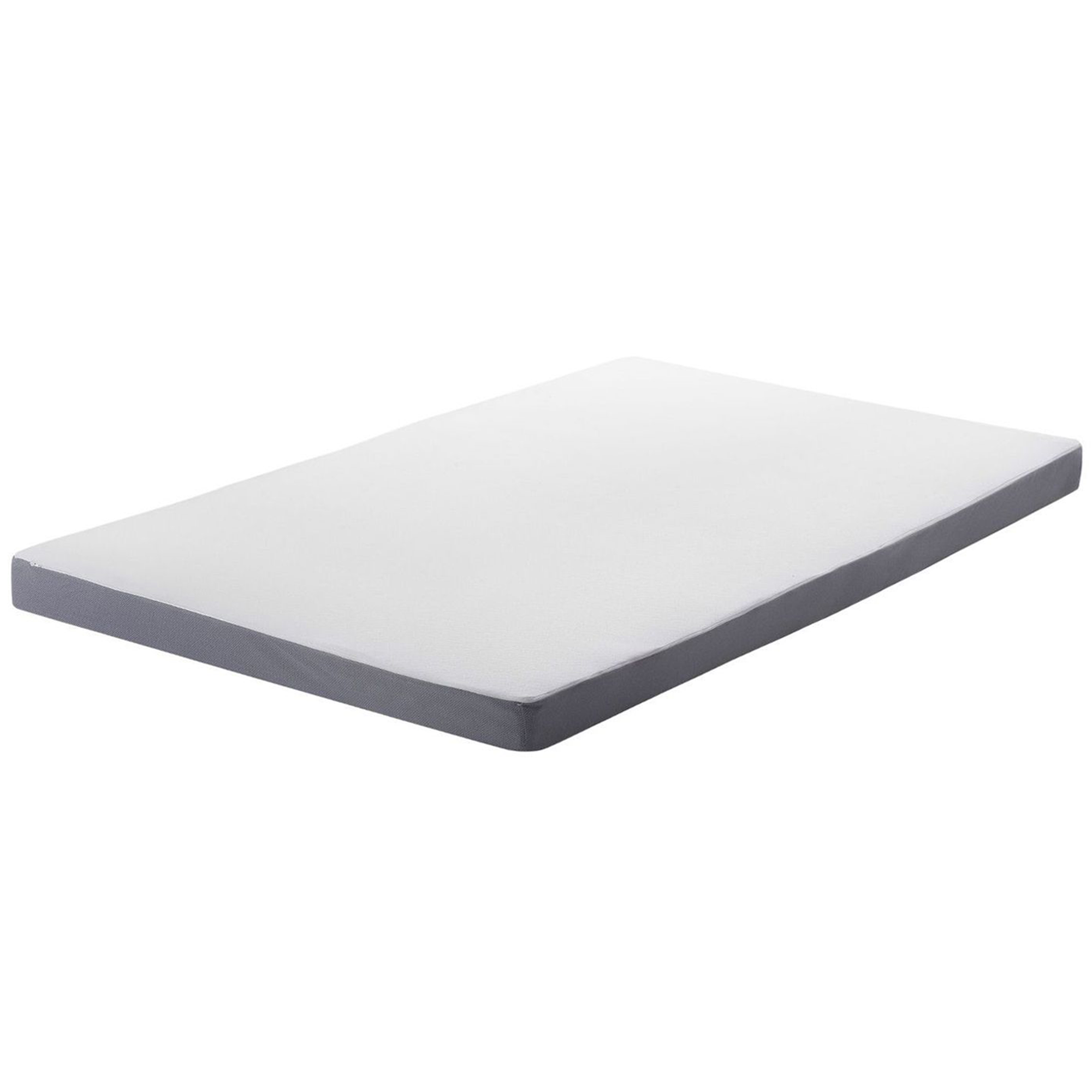 SCHAUMSTOFFMATRATZE mittelfest 90/200/10 cm Piccolo - Weiß, Textil (90/200cm) - Beliani