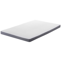 SCHAUMSTOFFMATRATZE mittelfest 90/200/10 cm Piccolo - Weiß, Textil (90/200cm) - Beliani