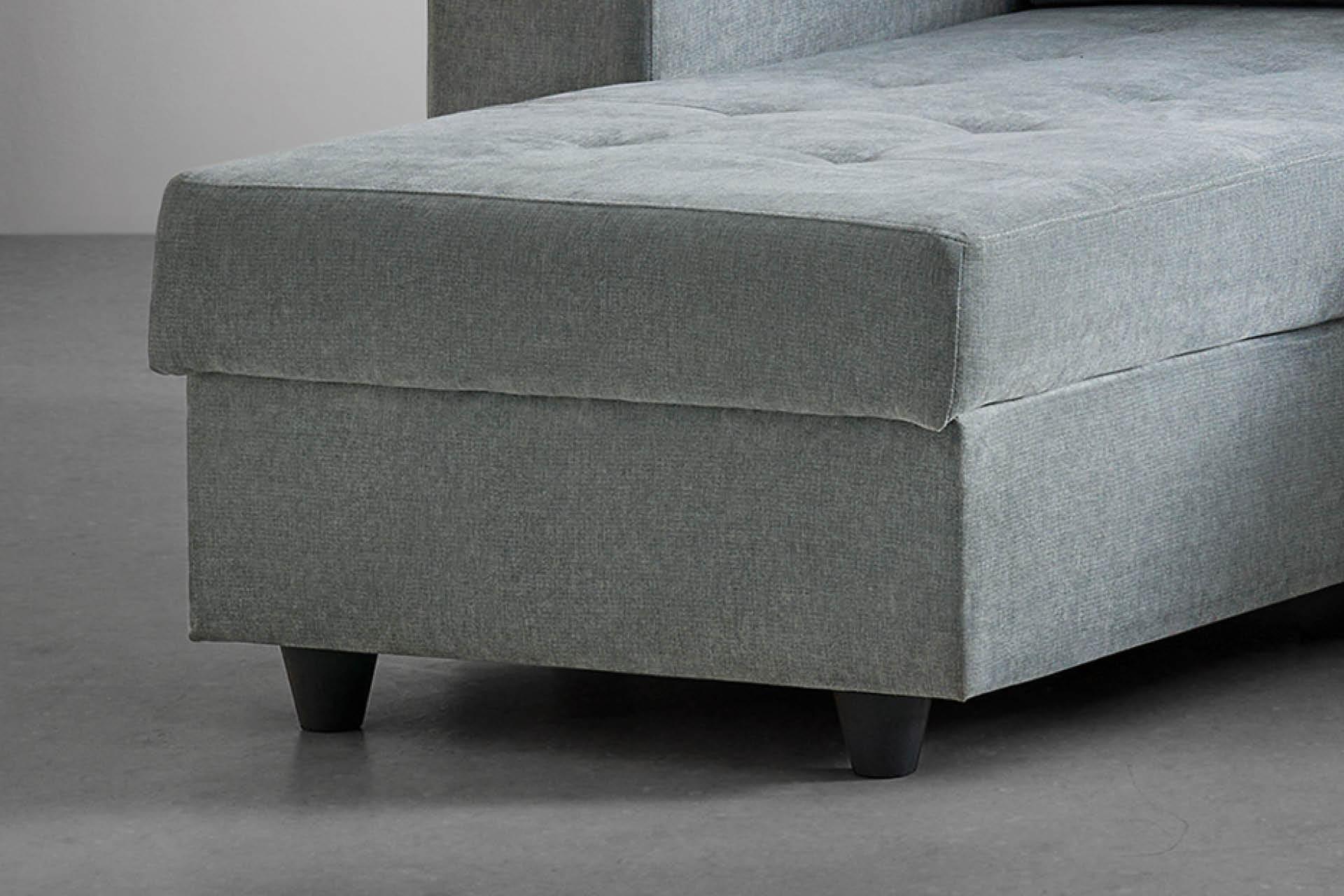 Wohnlandschaft grau L-Form Detailbild