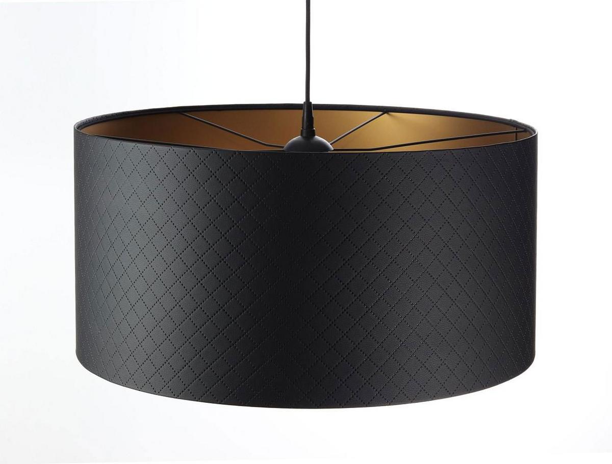 HÄNGELEUCHTE Gold 50/25 cm - Goldfarben/Schwarz, Kunststoff (50/0.8/25cm) - ONZENO