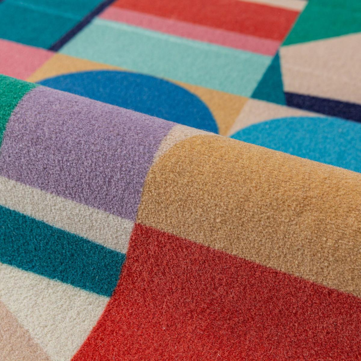 WOLLTEPPICH DAHLIA, geometrisch, aus Wolle, Bunt, 80 x 300 cm - Multicolor, Textil (300/80cm) - KADIMA DESIGN